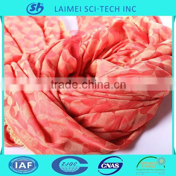 China supplier fashion 100%polyester plain dyed fabric for scarf