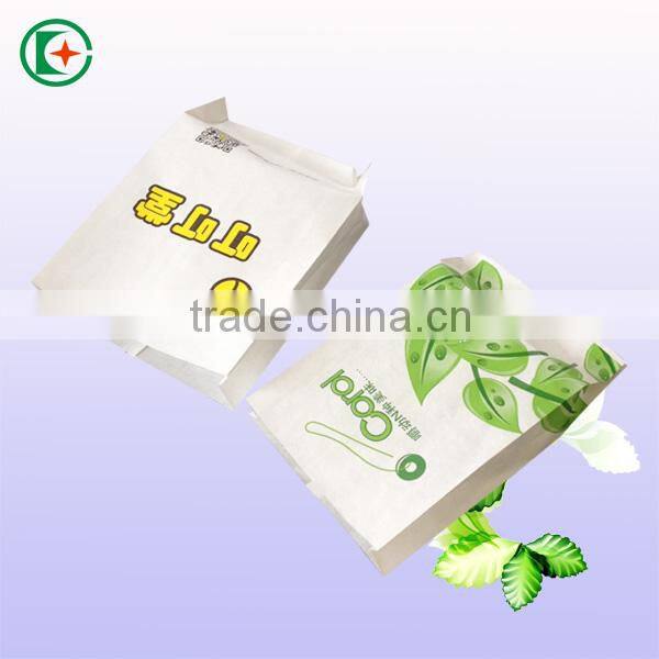 Custom printed take away greaseproof fast food paper bag