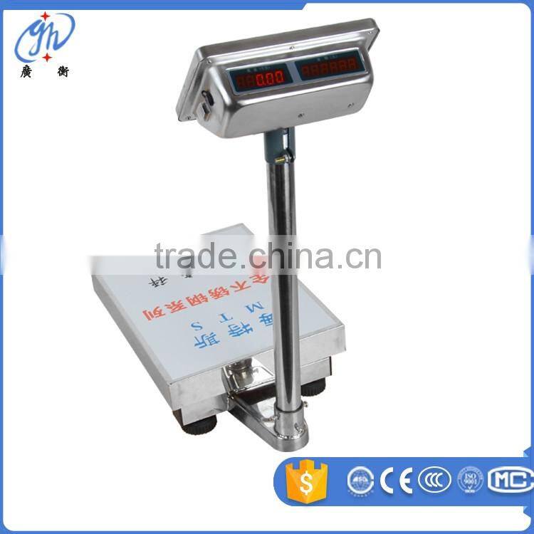 full Stainless Steel Electronic Price Folding Platform Scale Seafood-market Scale