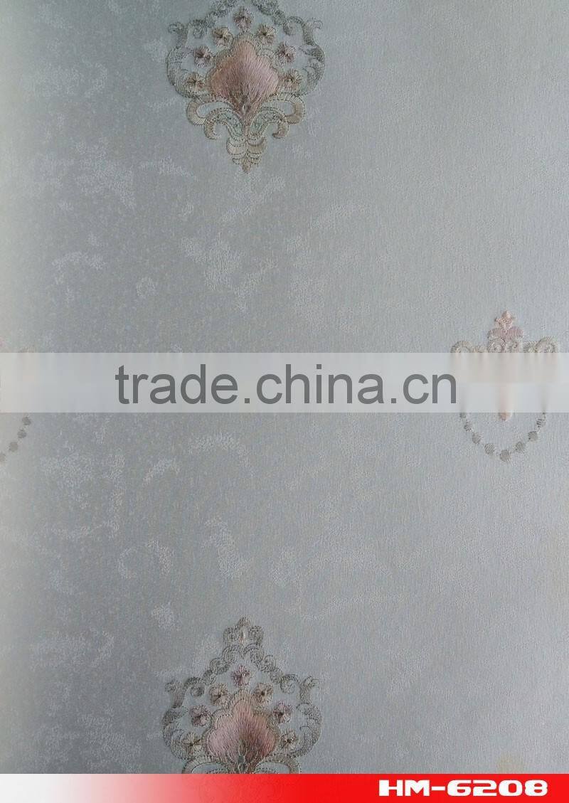 new invention Seamless wallcovering 2.8m width fabric back wallpaper zHM-6208