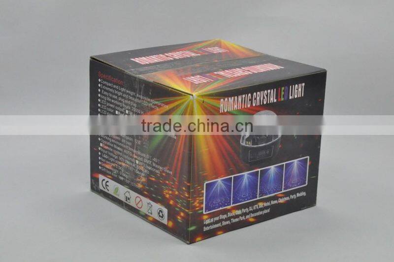 6pcs*1W RGBYWV LCD DMX Crystal ball magic led light