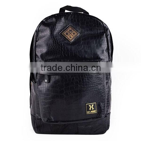 PU leather backpack for outdoor travelling