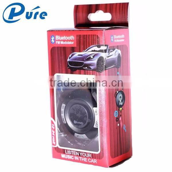 Bluetooth Car Kit Mp3 Player Universal Wireless Fm Transmitter Radio Adapter Car Mp3 Player with 3.5mm Audio Plug and USB Car Ch