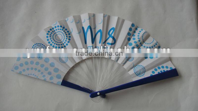 4c printed 18cm length promotion folding paper fan