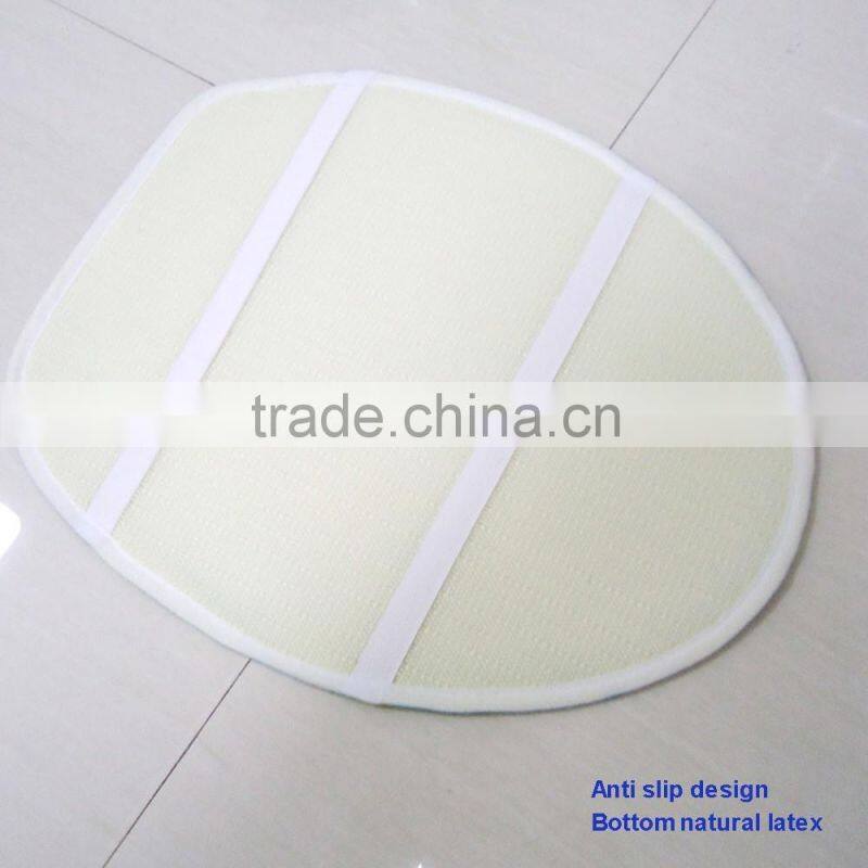 Cheap polyester microfiber absorbent bathmat bathroom rug with anti slip backing