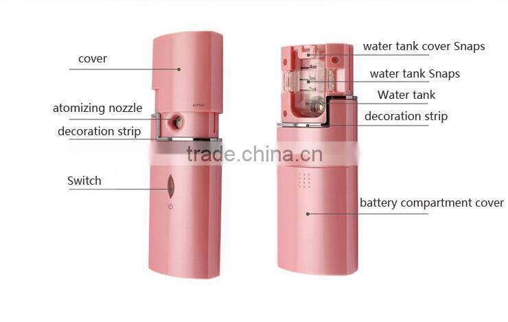 Latest product of china beauty device nano facial steamer mist spray vacuum facial steamer