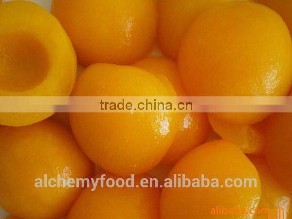 healthy and natural canned yellow peach and canned fruits for hot sale