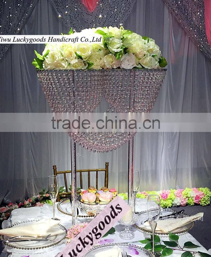 LDJ550 pupular selling luxury crystal centerpieces for weddings