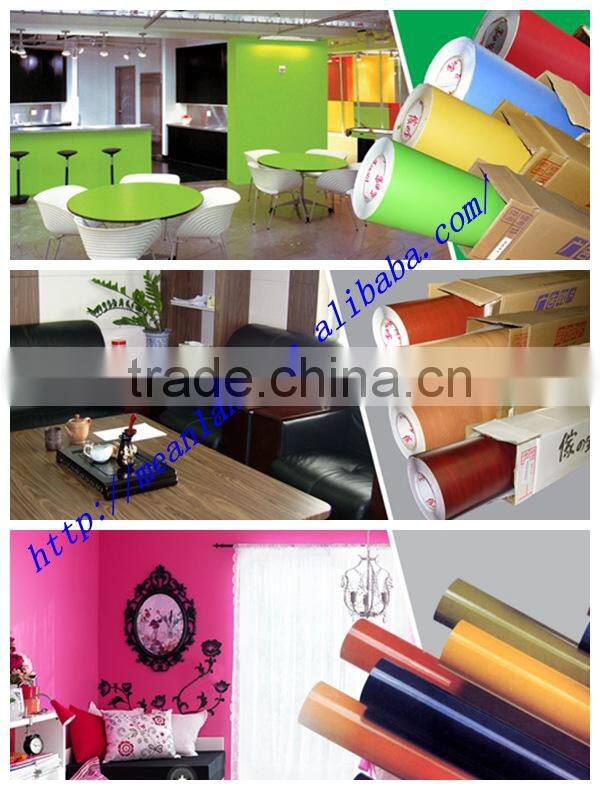 Wood Grain self-adhesion cold laminated Decoration PVC Film item 8618