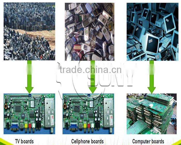 PCB boards CPU gold refining system e waste recycling machine