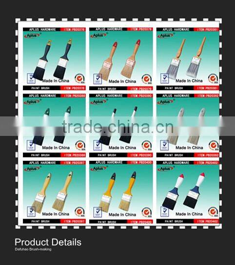 wallpaper brush with beech wooden handle/bristle ceiling cleaning brush