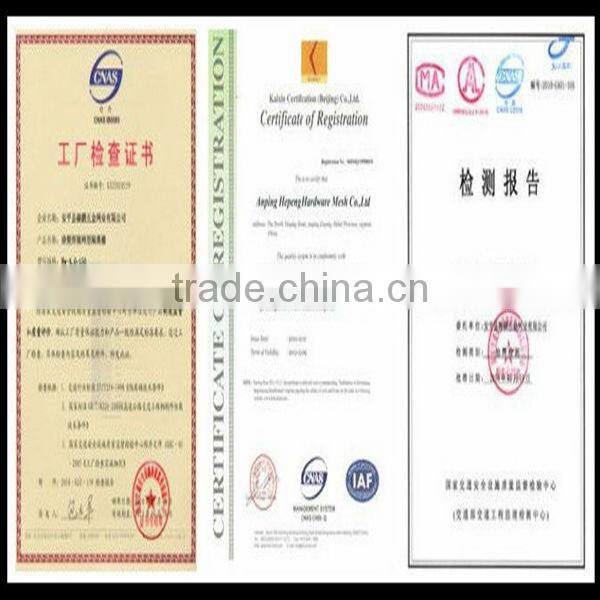 Hepeng PVC coated green wire mesh fence(Factory)ISO9001