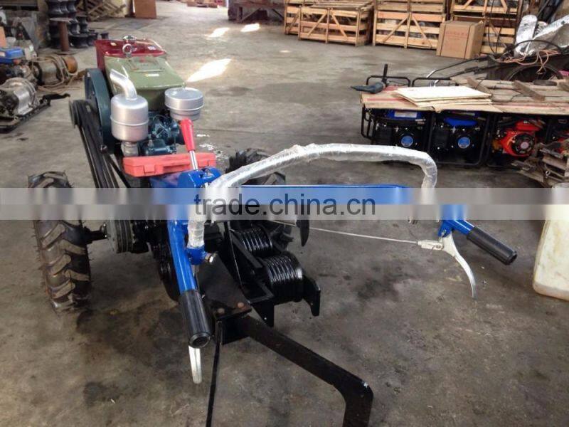 5T Double drum hand tractor winch/walking tractor winch/tractor machine