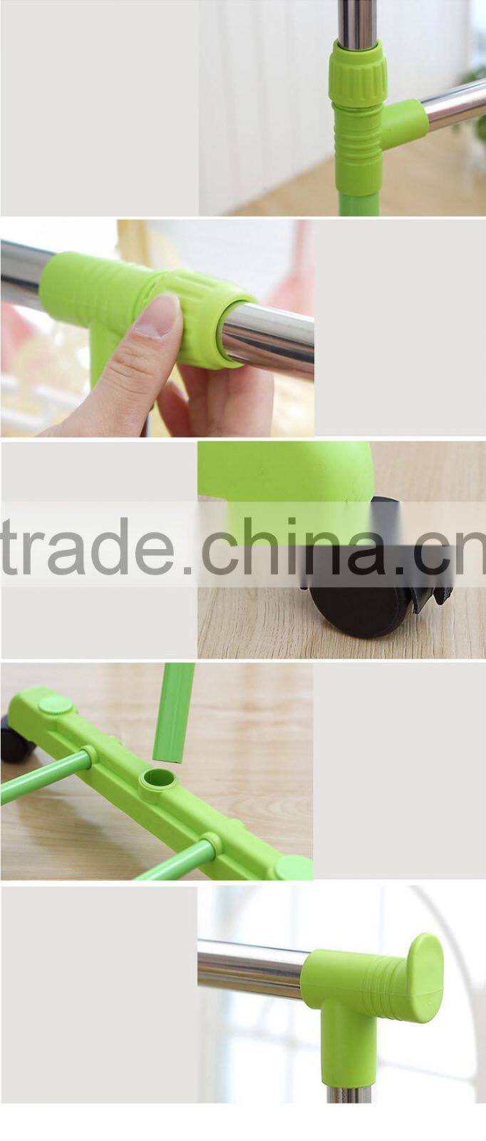 Double pole Indoor Folding Clothes Drying Rack Laundry Dryer Hanging Hanger Organizer Home