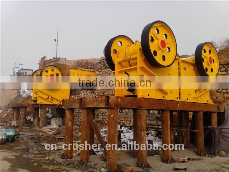 Strong frame Stone jaw crusher for industry and mining
