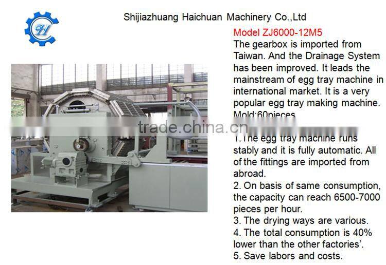 paper egg carton machine pulp molding machine