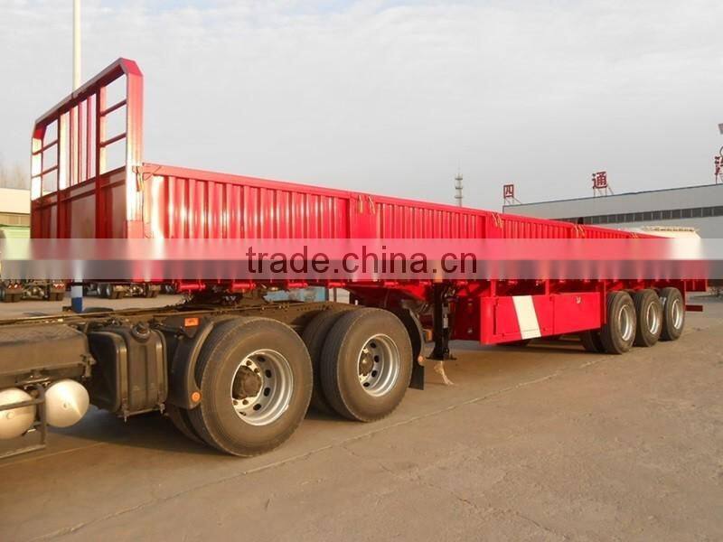 Sino truck Tri-Axle side wall semi trailer cargo trailer utility trailer for sale