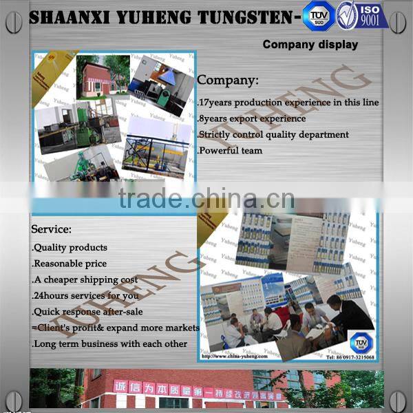 Tungsten Wolfram Electrodes for electroplating