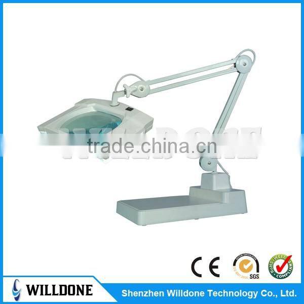Hot Sale Square LED Magnifying Lamp With Clamp