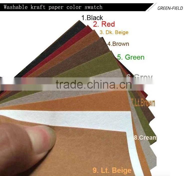 washable kraft paper custom pencil zipper pouch pencil box