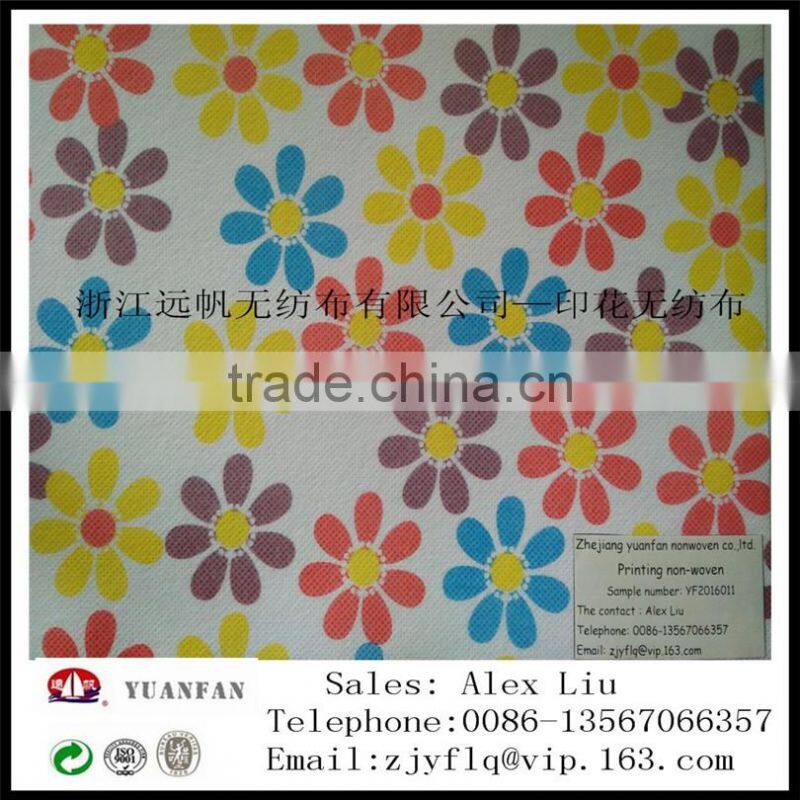 Printing Coloured Non-woven fabric used for Flowers packaging