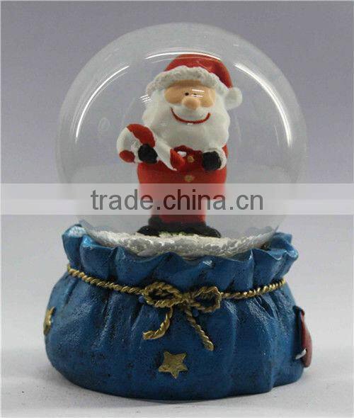 6.5*6.5*9cm resin glass snow globe cheap