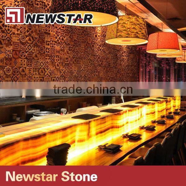 Newstar transparent yellow onyx stone