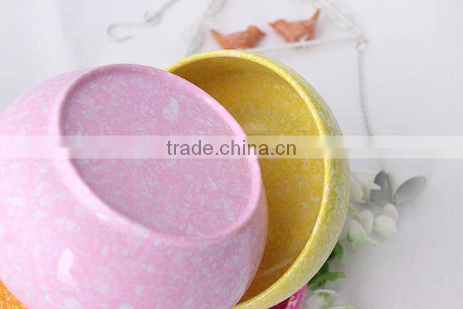 Wholesale cheap bowl shape colorful plastic flower pots