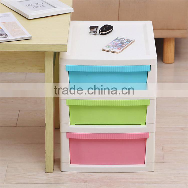 Plastic 3-Layer Underwear Socks Storage Drawer Cabinet
