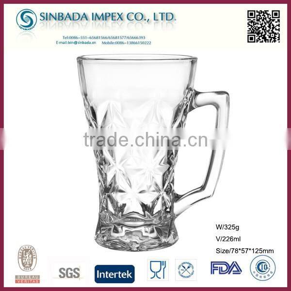 SGS Level KTZB41C, new design wholesale small glass coffee mug with lid