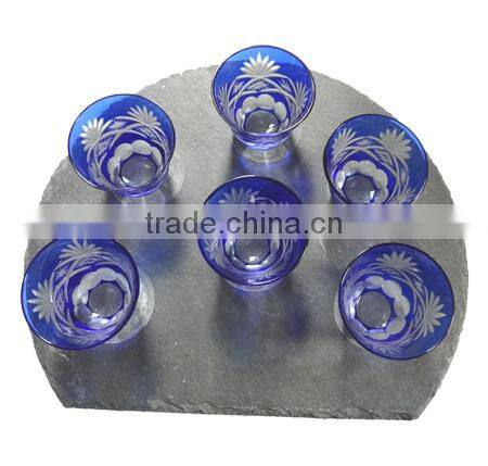 2017 New Top Quality Elegant Household Natural Slate Coaster