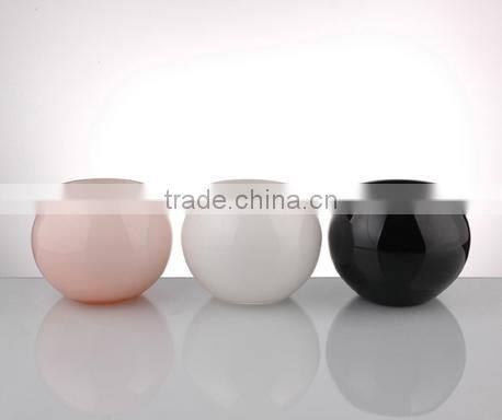 handblown colored glass vases, glass purple candleholder