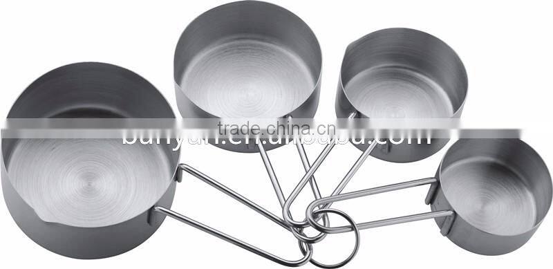 Top Quality 4pcs Stainless Steel Spoon Set Measuring Cup Spoon With Silicon Handle