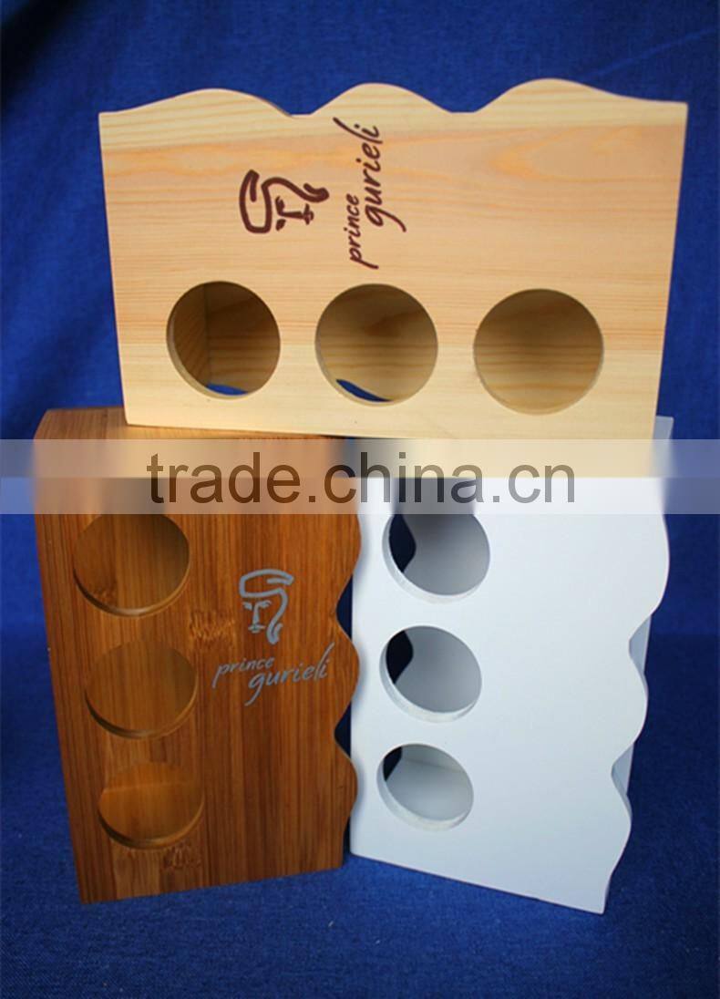 unique decorative pine wooden spice rack for wholesale