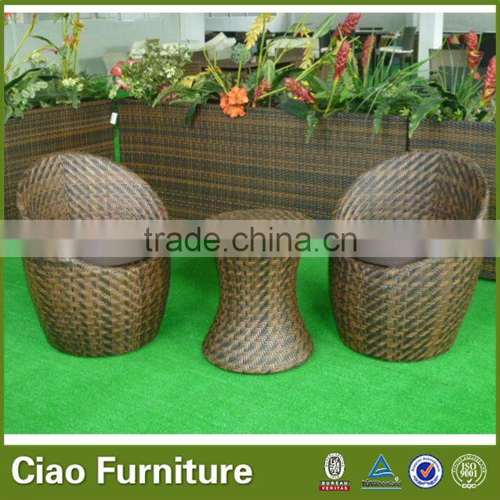 funky modern outdoor furnitue rattan coffee table set