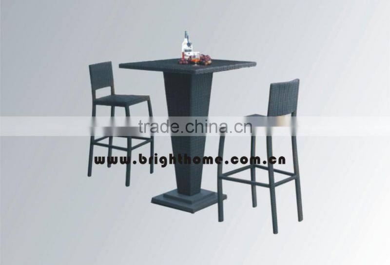 High Reclining Bar Chair with Footrest and Cushion