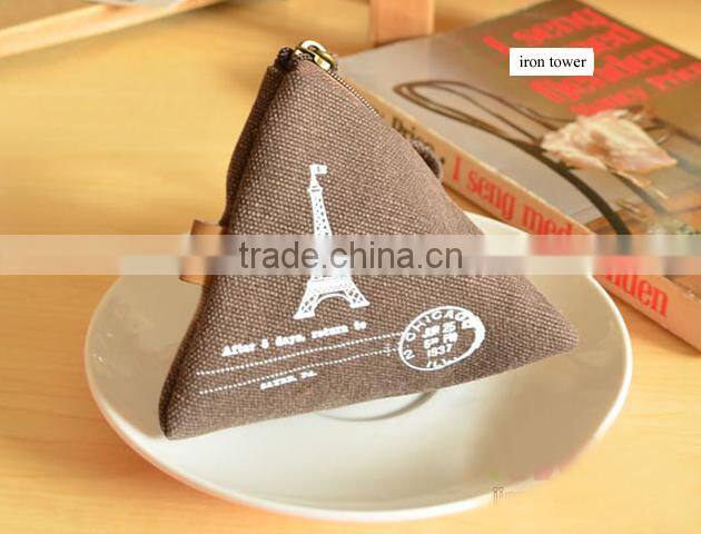 Canvas restore ancient ways wallet rice dumpling coin purse