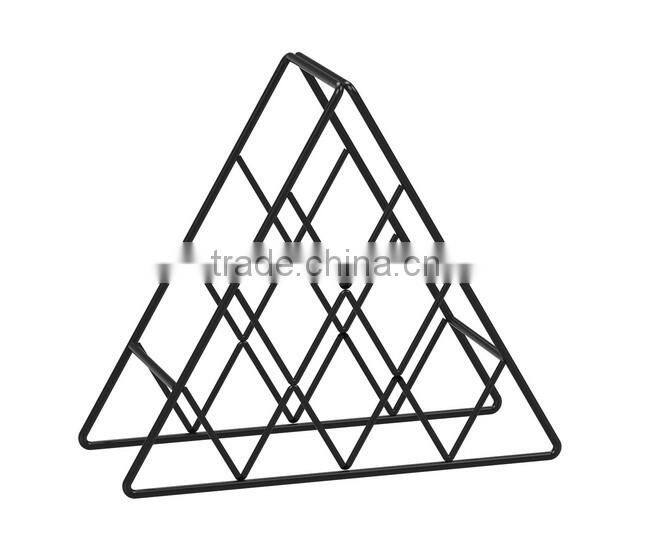 Decorative Triangle Desktop Wire Wine Rack