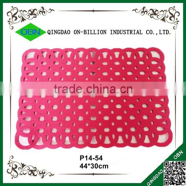 New design colored christmas felt 100 placemat