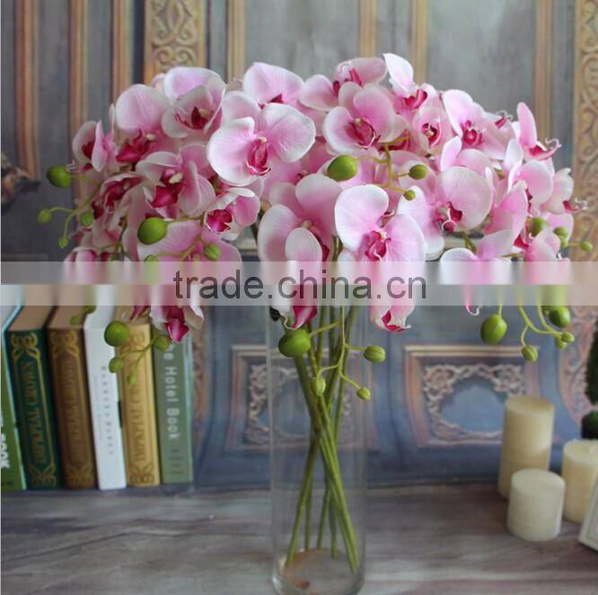 GNW FL-OK78-30-5 High quality silk orchid blossom branch for handing