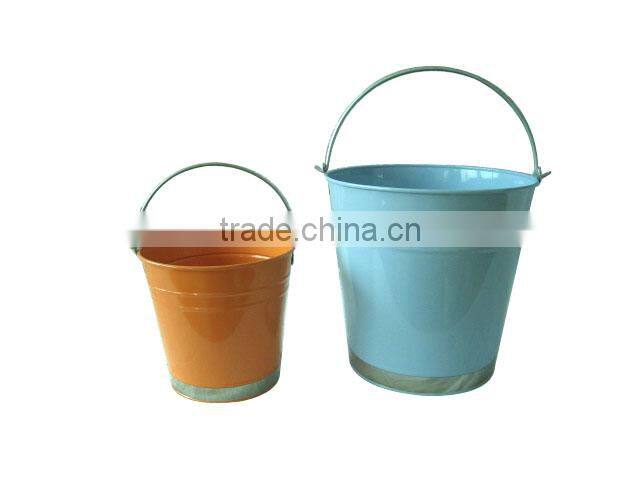 5L galvanized water bucket