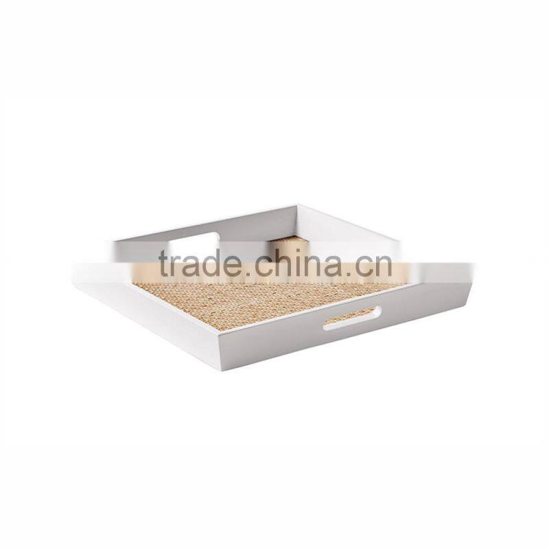 Rectangular lacquered serving tray