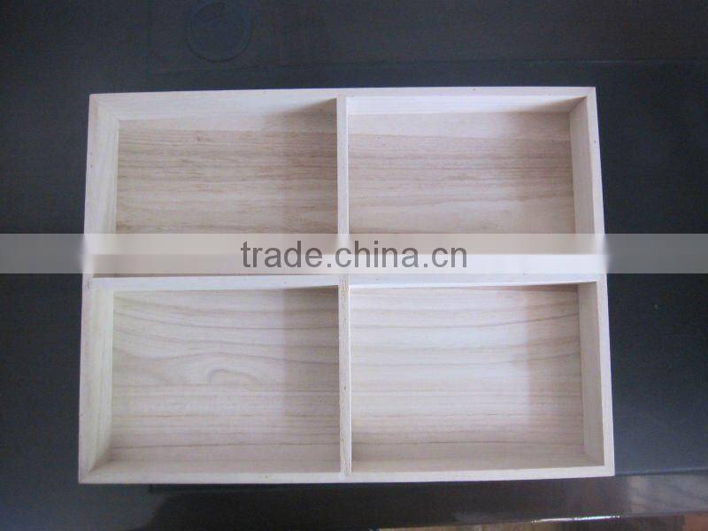 unfinished cheaper wooden sushi tray