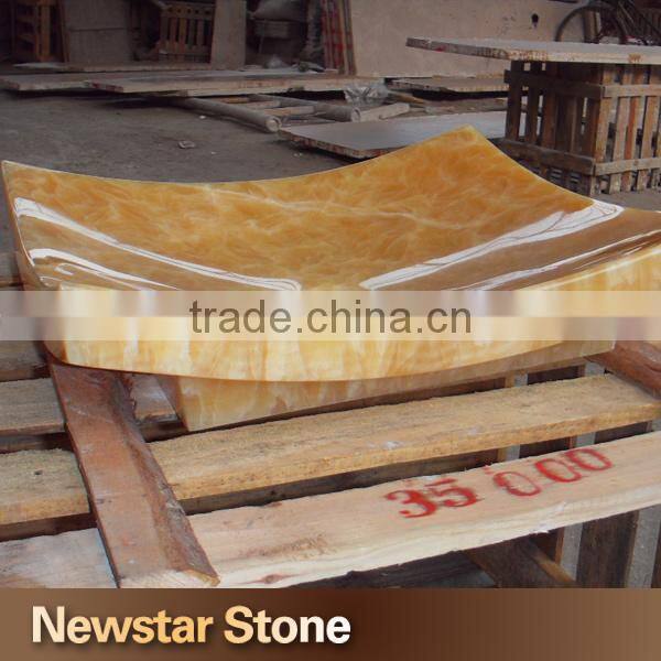 Chinese natural stone bathroom sink onyx sink