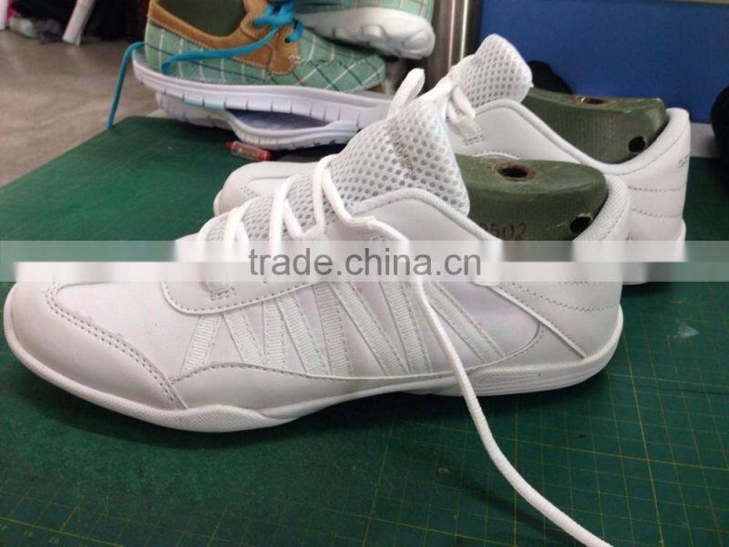 Pure white unisex Cheerleading dance shoes soft durable sole athletic training dancing shoes