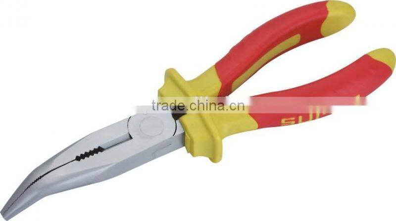European type double color PVC handle end-cutting pliers
