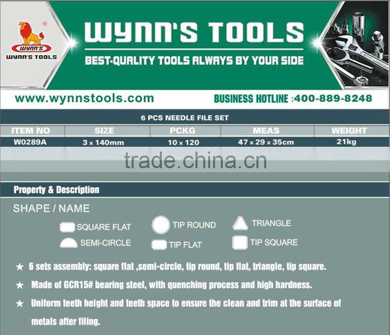 6PCS NEEDLE FILE SET