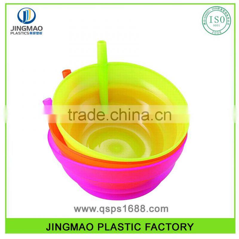Food Grade PP Small Size Cheap Price Plastic Bowl With Straw