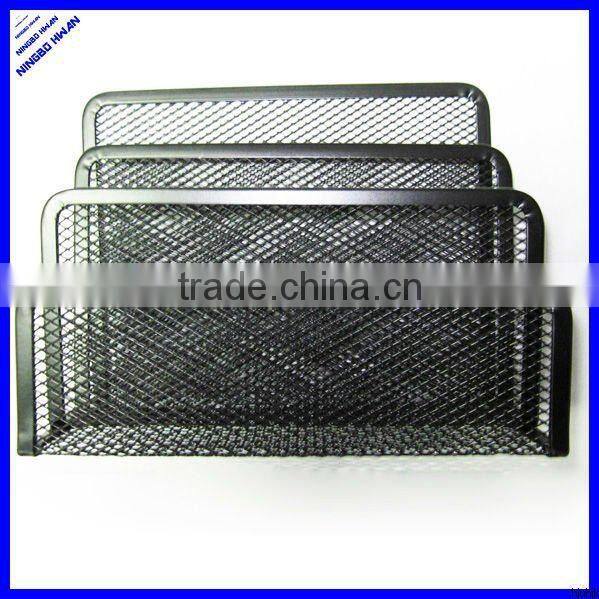 3 divided desktop metal envelope holder