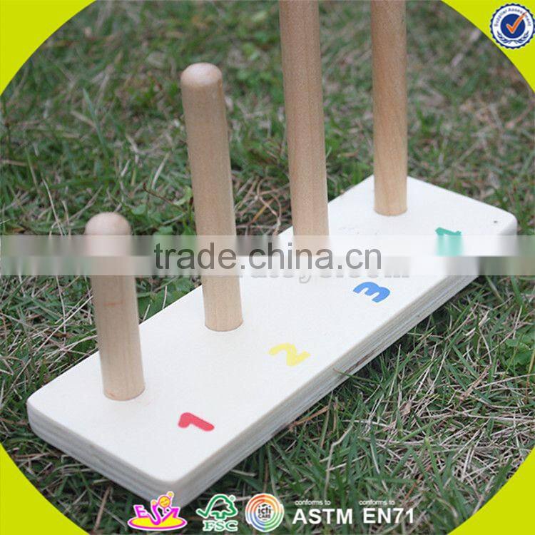 Wholesale funny kids wooden stacking animal blocks toy hot sale interesting baby wooden stacking animal blocks toy W13D095